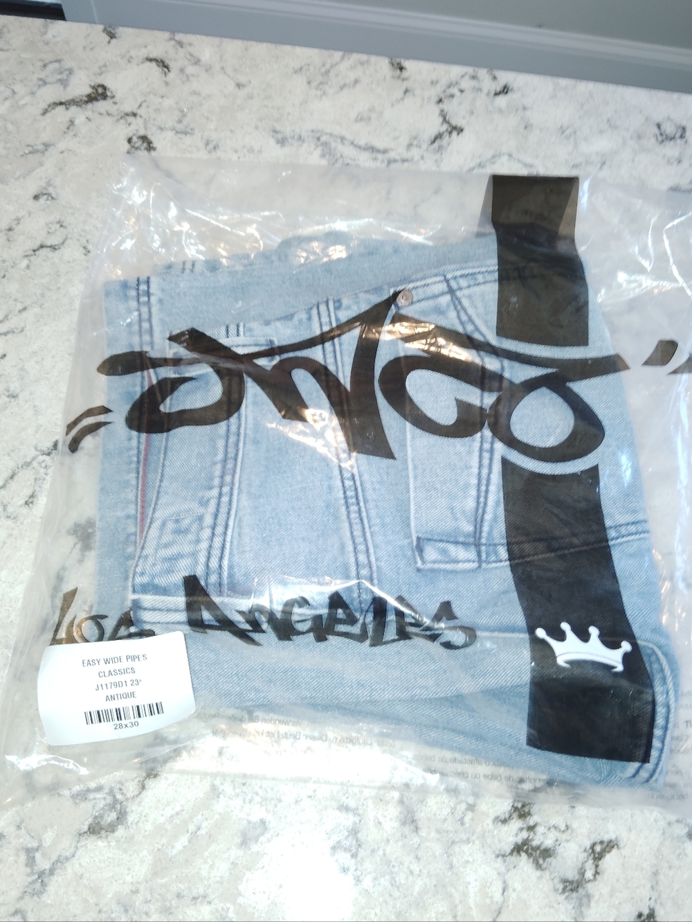 NWT JNCO Light Wash Wide Leg Jeans 28x30 - Picture 2 of 11
